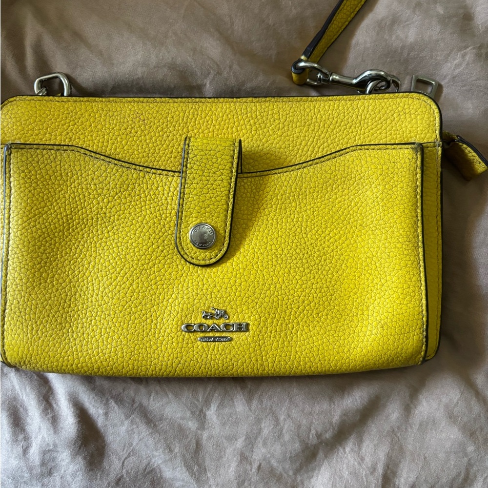 Coach Vibrant Yellow Crossbody Bag